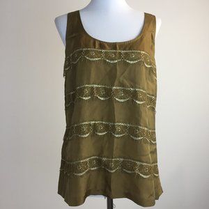 J. Crew Camisole Tank Top Brown Size 2